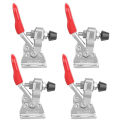 ZOROOM 4Pcs Quick Release Toggle Clamp -201 Antislip Horizontal 59Lbs Holding Capacity for Machine Operation, Woodworking. 