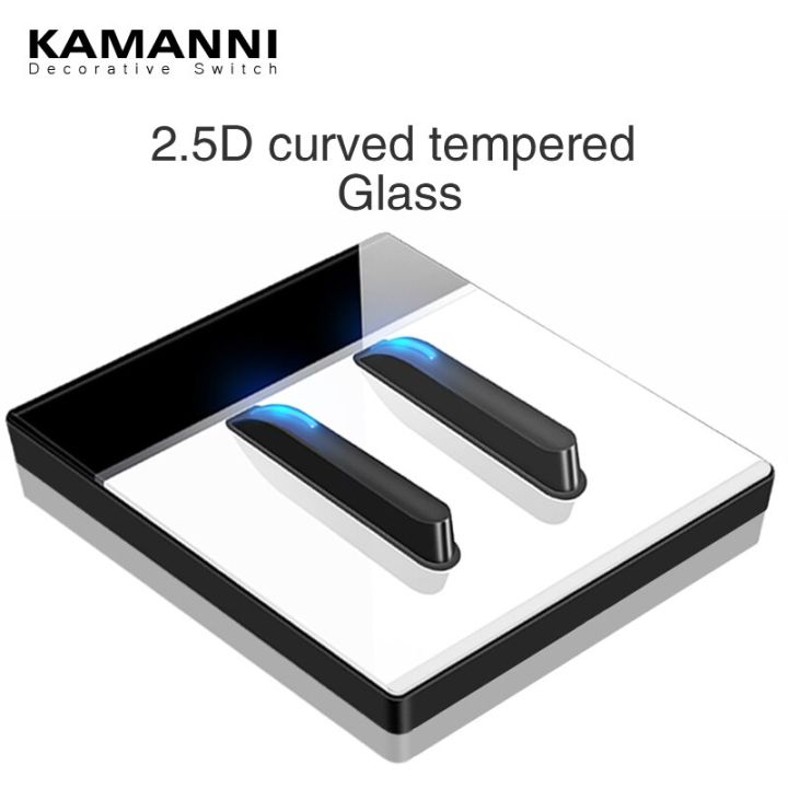 KAMANNI%20Luxury%20Light%20Switch%20LED%20Indicator%20Crystal%20Tempered%20Glass%20Piano%20Key%20Model%20design%20White%20Push%20Botton%20Wall%20Switches%20220V%20New%20-%20Image%204