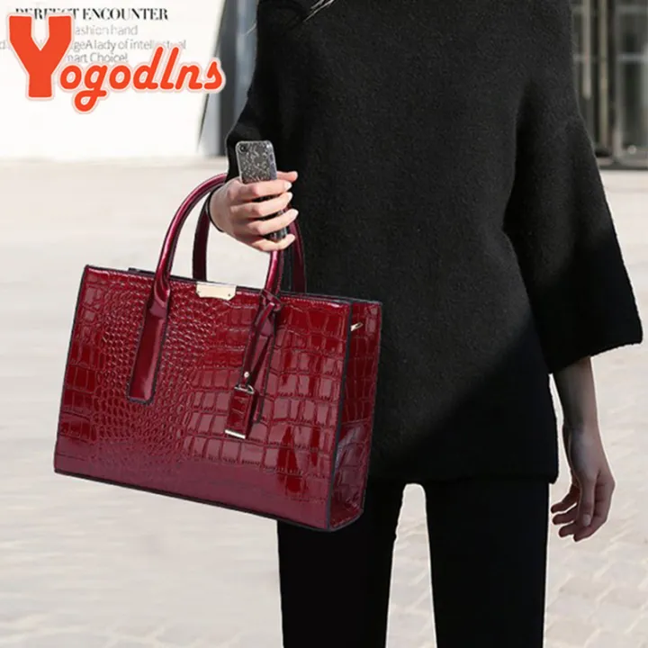 Yogodlns%20Crocodile%20Pattern%20Handle%20Bag%20Women%20PU%20Leather%20Handbag%20Large%20Capacity%20Shoulder%20Bag%20Brands%20Crossbody%20Bag%20Winter%20New%20Purse%20-%20Image%203