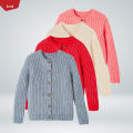 Girls Loose Fitting Soft Knit Winter Cardigan From Levin. 