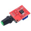 Electrical Motor Speed Controller Module 3-35V 12V 24V PWM DC Motor Speed Control Regulator Adjustable Switch LED Fan Dimmer- Red 2 Connector.