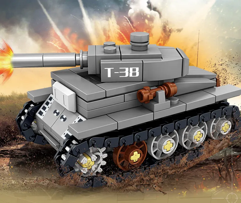 Kazi 82056 World War II Tank Compatible with Lego Series Children