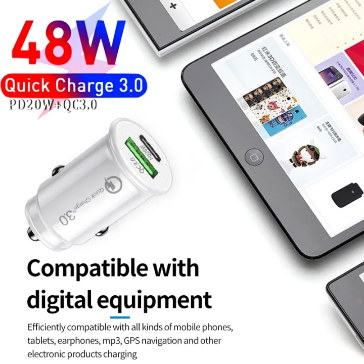 New%2048W%20USB%20Type%20C%20Car%20Charger%20QC3.0%20Quick%20Charge%20for%20iPhone%2014%2013%20Samsung%20USB%20Charger%20-%20Image%205
