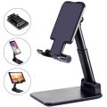 T1- Adjustable Foldable Desk Phone Holder, Compatible With All Smart Phones & Tablets.