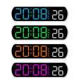 GC Digital Alarm Clock For Bedrooms, 6.5 Inch LED Display Desk Alarm With 3 Levels Brightness Adjustable, Table Clock With Temperature C°/F° Display For Living Room. 