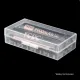 Plastic 2-Section 18650 Battery Box Lithium Battery Holder Storage Box Case. 