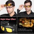 2 In 1 Hd Vision Wrap Day And Night Sunglasses - Sun Glass For Men - Sun Glass For Men - Sun Glass. 