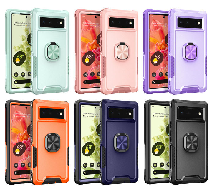 lthmy%20for%20Google%20Pixel%206%20Ring%20Holder%20Stand%20Case%20Hybrid%20Soft%20Silicone%20Hard%20PC%20Shockproof%20Protection%20Cover%20-%20Image%203