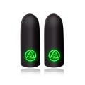 Finger Sleeve Luminous 1pair Game Controller Game Pad Accessories Thumb Sleeve Glove For Mobile Gaming Non-scratch Touch Screen. 