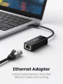 UGREEN Network Adapter USB 3.0 to Ethernet RJ45 Lan Gigabit Adapter for 10/100/1000 Mbps Ethernet Supports Nintendo Switch/TV Box Black. 