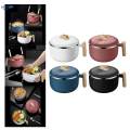 Stainless Steel Ramen Bowl Speedy Ramen Cooker, Soup Bowl Noodles Bowl for Hiking Travel Picnic Home Instant Cooking. 