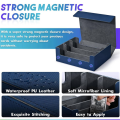 3X Card Storage Box for Trading Cards, Card Deck Case Holds 1800+ Single Sleeved Cards Storage Box, Blue. 