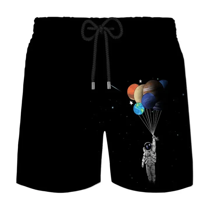3D%20Astronaut%20Graphic%20Board%20Shorts%20Pants%20Men%20Hawaii%20Beach%20Shorts%20Summer%20Bermuda%C2%A0Surfing%20Quick%20Dry%20Ice%20Shorts%20Swimsuit%20Swim%20Trunks%20-%20Image%203