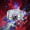 Hunter X Hunter Hisoka Joker Anime Adjustable Size S925 Stainless Steel Rings For Men. 