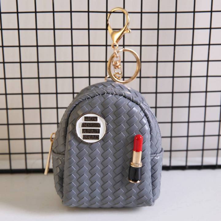 1pcs Mini Cute Purse Zip Wallet Small Coin Bag Key Chain Case Pouch hot sell