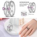 High Quality Original Rings 925 Sterling Silver Star Moon Butterfly Ring Suitable Birthday Anniversary Gift For Wife or Friend.