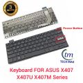 Asus Laptop Keyboard For Asus Vivobook X407 X407M X407MA X407U X407UA A407 Keyboard US Black No Frame - Keyboard - Keyboard - Keyboard. 