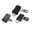 6 in 1 OTG Mobile Card Reader Support Micro USB, Type-C And USB Port. 