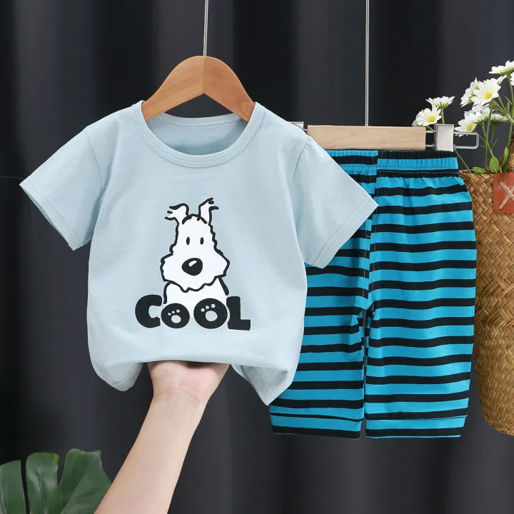 Children's%20Summer%20Clothes%20Girls'%20Suit2022New%20Boys'%20Cotton%20Short-Sleeved%20BabytKids%20Shorts%20Children's%20Clothing%20-%20Image%204