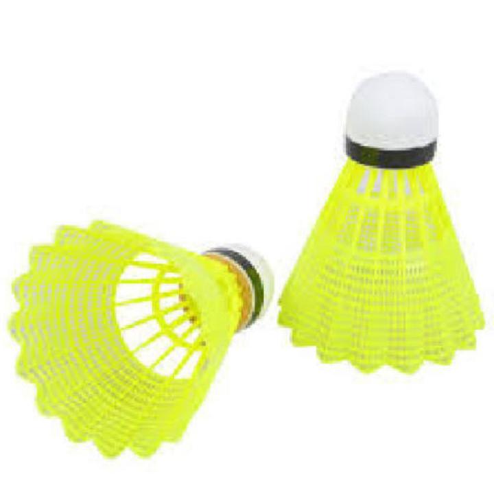 Plastic Badminton Cork - Pack Of 2 - Lightweight And Durable For Recreational Play