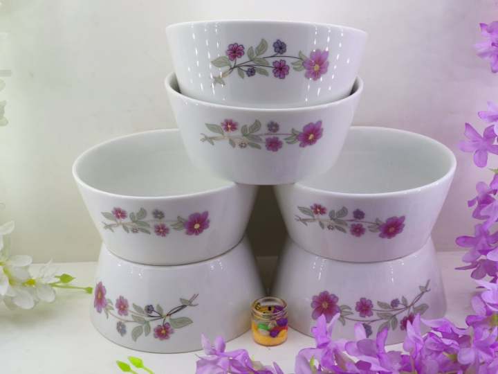 6%20Pcs%20Exclusive%20Dinner%20Deep%20Curry%20Bowl%20Set,Soup%20Bowl,Rejala%20Bowl%20Set,Gift%20And%20Home%20Decoration%20-%206%20Pcs%20Ceramic%20Curry%20Bowl/Bati%20White%20With%20Print%20Color.%20Saad%20Kitchen.%20-%20Image%205