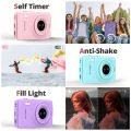 W O Q3 Mini Digital Photo Camera 48MP 1080P 16X Zoom Child Point and Shoot Vlogging Cameras Vintage Portable Video Photocamera. 