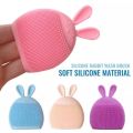 Silicone Bunny Cleansing Brush Multifunctional Rabbit Facial Cleaning Brush Manual Massage Brush Shampoo Brush Facial Care Tool - Black Head Remover - Darma Roller. 