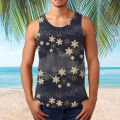 Mens Hawaiian Tank Top Male Casual 3D Coconut Tree Leaf Printed Summer Sleeveless Shirt Clothing Bodybuilding Tanks Casual Vest. 