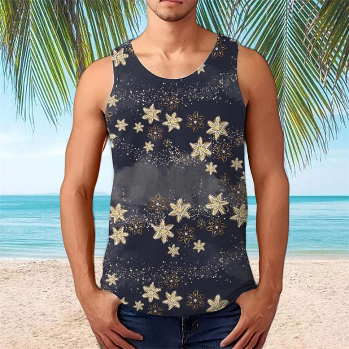 Mens%20Hawaiian%20Tank%20Top%20Male%20Casual%203D%20Coconut%20Tree%20Leaf%20Printed%20Summer%20Sleeveless%20Shirt%20Clothing%20Bodybuilding%20Tanks%20Casual%20Vest%20-%20Image%204