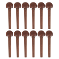 12Pcs/Set Udder String Spools Redwood Pegs Stringed Peg Repair Maintenance Tools Tuning Shaft Instrument Parts.