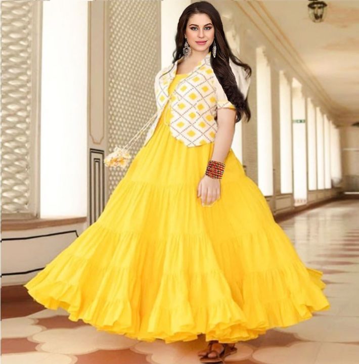 1 piece long koti Gown long For Stylish Women Girls Daraz .bd