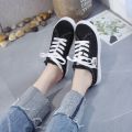 2023Spring and Summer New Canvas Shoes Female Students Half Slippers Slip-on Lofter Versatile Breathable Casual White Shoes Fashion.