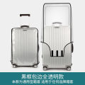 Factory customizable suitcase protective coverPVC transparent thickened waterproof and wear-resistant 26 inch trolley case dustproof box cover.