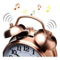 Antique COLOUR METAL Alarm Clock Twin Bell Alarm Clock With Stereoscopic Dial Backlight Desk Clock Loud Alarm Clock Gift.