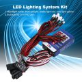 12 LED Light Kit Steering Brake Simulation Flash Light for 1/10 RC Car. 