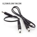 12V 3A DC Male to Male Power Supply Diy Cord Cable 5.5*2.1mm Male CCTV Adapter Connector Power Cords 0.5M/1M/2M. 