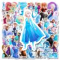 10/30/50pcs Disney Frozen Elsa Anna Princess Stickers Kawaii Girls Cartoon Decals DIY Bike Laptop Car Vinyl Sticker for Kids Toy.