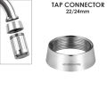 Tap Faucet Connector for 22/24mm Diameter Kitchen Sink Garden Hose Tap Faucet Adapter.