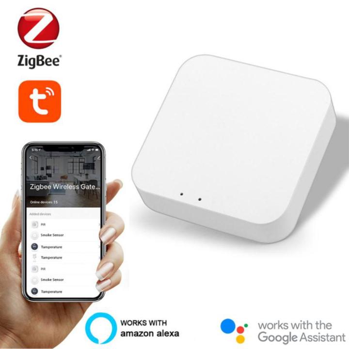 Aubess Tuya ZigBee Smart Gateway Hub Smart Home Bridge Smart Life APP Wireless Remote Controller Works With Alexa Google Home