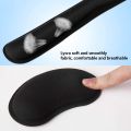 Upgrade Enlarge Gel Memory Foam Keyboard Wrist Rest Pad/ Ergonomic Mouse Pad/ Superfine Fiber Wrist Rest / Non-Slip Base Wrist Rest/ Office Gaming Laptop Mouse pad. 