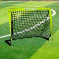 Kids Soccer Goal Practice Easy Assembly with Inflator Stakes Soccer Training Gear for. 