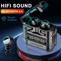M25 TWS Bluetooth 5.3 Headset HiFi Stereo Earbuds Noise Cancellation Smart Touch Sweatproof Gaming Headset with Mic.