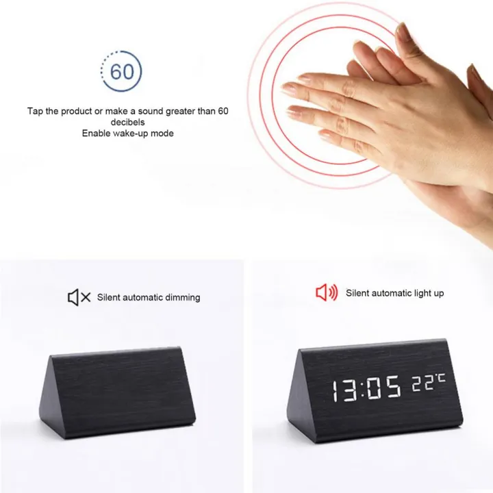 Wooden%20Digital%20Alarm%20Clock%20with%20USB%20Port%20Electric%20Desk%20Clock%20Battery%20Adjustable%20Volume%20Dimmer%20Snooze%2012/24H%20-%20Stylish%20Wood%20D%C3%A9cor%20-%20Image%205