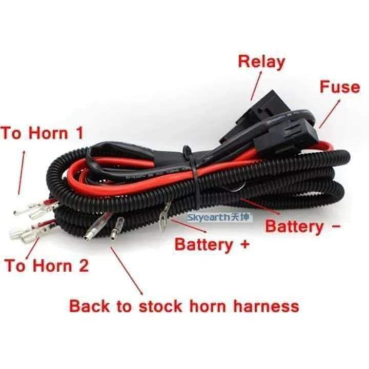 Horn / Headlight Relay Harness For Motorcycle / Bike / Car