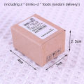 Miniature Simulation Express Small Parcel Lucky Surprise Blind Box Prize Bag Commissary Toys Small Gifts 2 Bottles + 2 Foods. 