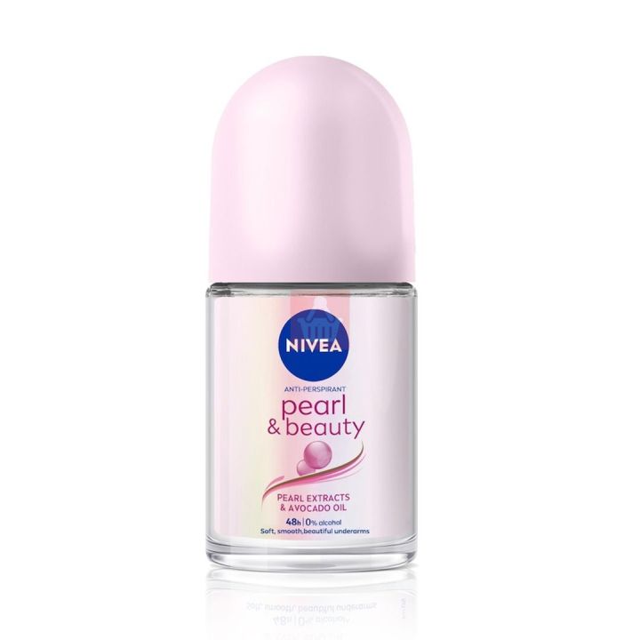 NIVEA%20Pearl%20&%20Beauty%20Roll-On%20Deodorant%2050ml%20-%20Anti-Perspirant%20with%20Pearl%20Extract%20&%20Avocado%20Oil%20-%20Image%202