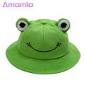 Amamia Fisherman Hat Wide Brim Cute Frog.