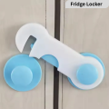 NOOR Baby Safety Cabinet Locks & Straps - Child-Proof Anti-Pinch Cabinet/Drawer Latches - Strong Adhesive, No-Drill , Adjustable & Multi-Purpose Safety Locks for Cupboards, Wardrobe, Refrigerator, Furniture-Home & Baby Safety Protection.. 