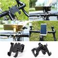 Metal Bike Mobile Holder For Mobile Phone Bracket Motorcycle Bicycle Takeaway Rider - Black Metal Mobile Holder.