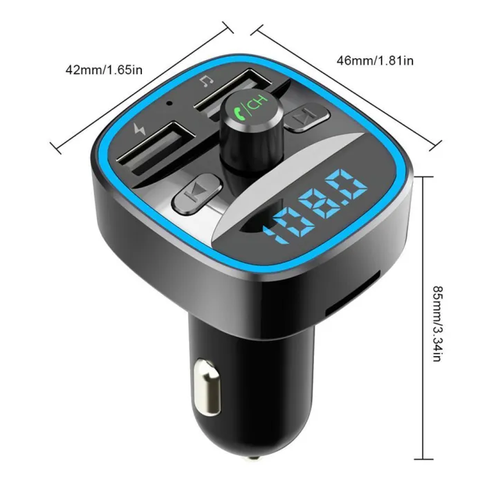 T25%20Bluetooth%20FM%20Transmitter%EF%BC%8CMultifunction%20Wireless%20Car%20MP3%20Player,FM%20Radio%20Transmitter%20Adapter%20with%20Hands-free%20Calling,%20Voice%20Navigation%20-%20Image%203